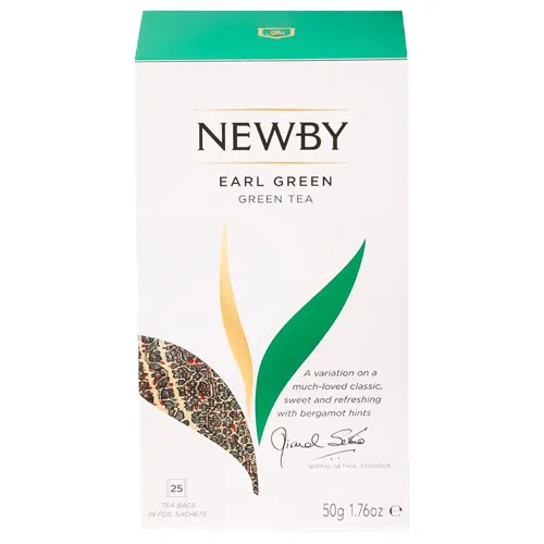 Чай зелений Newby Earl Green 2г*25шт