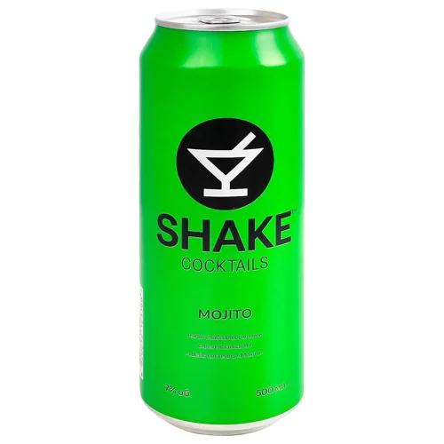 Напій слабоалкогольний Shake Mojito сильногазований 7% 0,5л