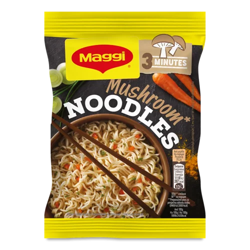 Вермішель Швидкого Приготування Зі Смаком Грибів Maggi, м/у, 59.2 г