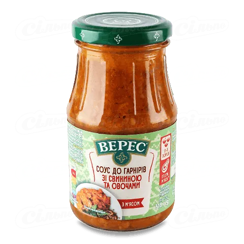 Соус Верес зі свининою та овочами 310г
