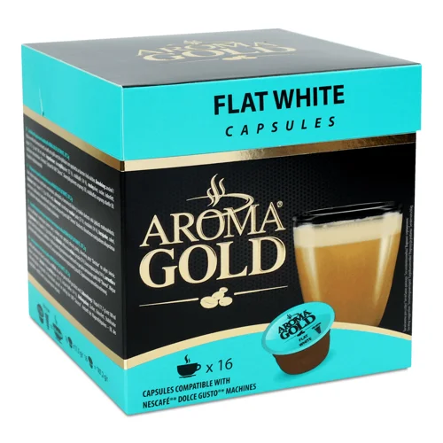 Кава Aroma Gold Флет Вайт в капсулах 16*11,7г