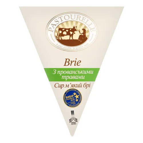 Сир 50% м'який з прованськими травами Brie Pastourelle к/у 125г