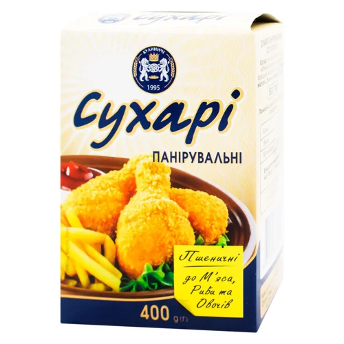 Сухарі панірувальні Кулиничі 400г