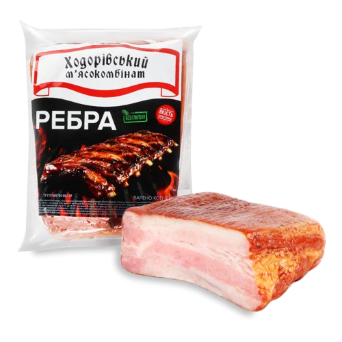 Ребра Варено-Копчені Ходорівський М'ясокомбінат, кг