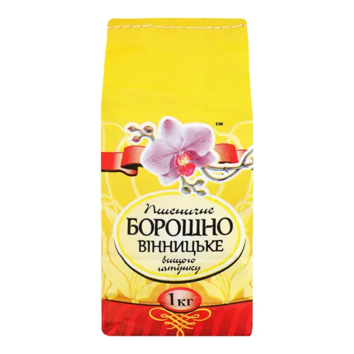 Борошно пшеничне Вінницьке Орхідея м/у 1кг