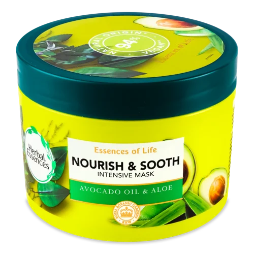 Маска для Волосся Авокадо Олія & Алое Віра Herbal Essences 450мл