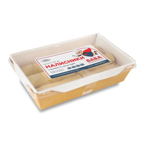 Налисники Заморожені З Шинкою Та Сиром Чеддер Баба Peredala, к/у, 420г