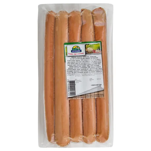 Сосиски Ятрань Віденські варені заморожені кг