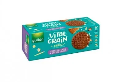 Печиво GULLON Vitalgrain шоколад, спельта та чіа 310г