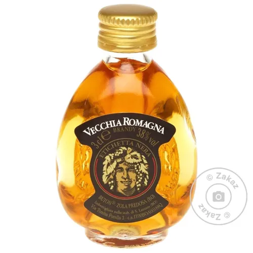 Бренді Vecchia Romagna 38%, 0.03л