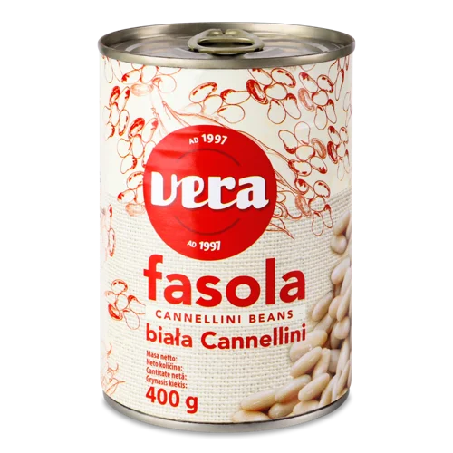 Квасоля Біла В Розсолі Cannellini Vera, з/б 400г