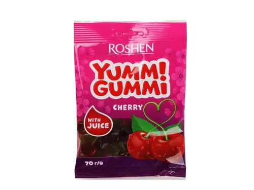 Цукерки желейні Cherry Yummi Gummi Roshen м/у 70г