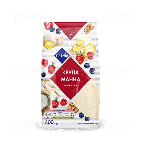 Крупа манна «Премія»® брикет, 0,4кг