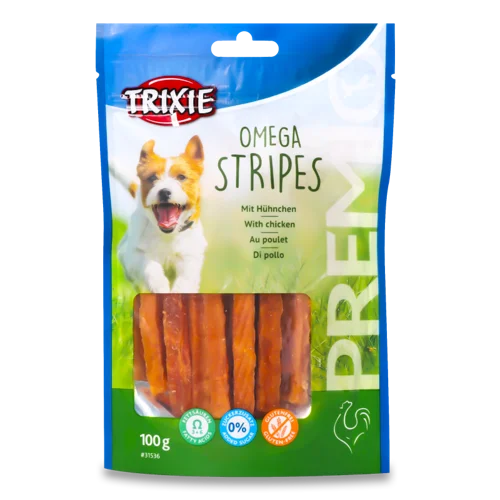 Ласощі Для Собак Курка Omega Stripes Premio Trixie, В/ґ, 100г