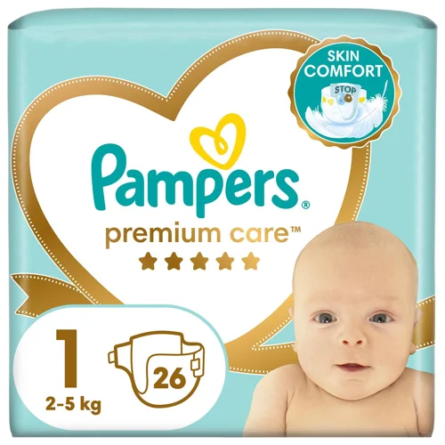 Підгузки Pampers Premium Care Newborn 1 2-5кг 26шт