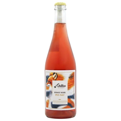 Вино ігристе Chateau Pinot Pet-Nat Pinot Noir екстра-брют рожеве 13% 0,75л