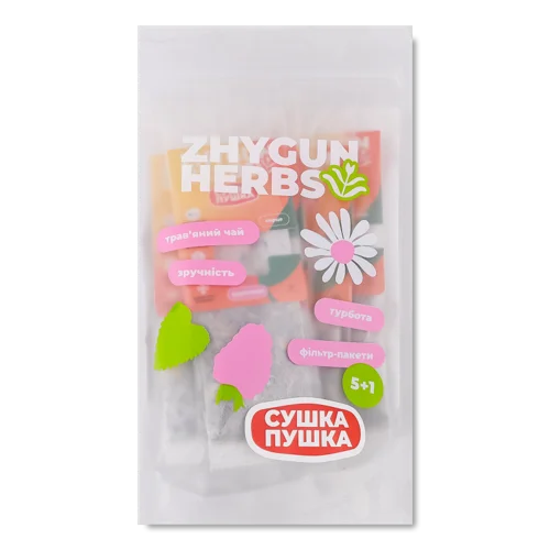 Трав'яний Чай Сушка-пушка Zhygun Herbs, д/п, 6х5г