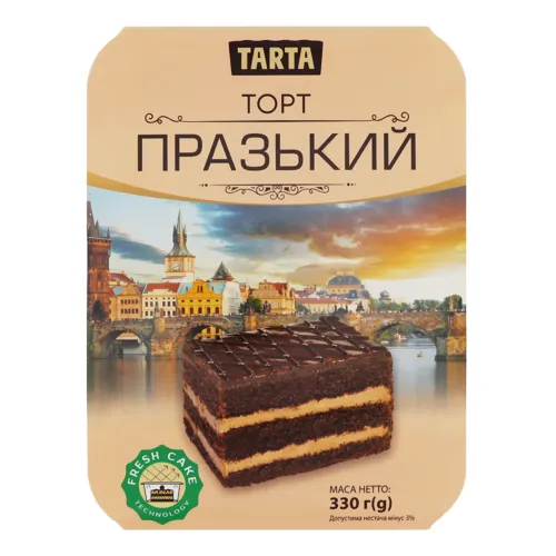 Торт бісквітний Празький Tarta п/у 330г