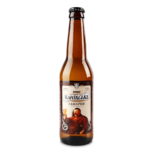 Пиво Нефільтроване Гамарня Канівське, 7.2% в/ґ, 0.33л