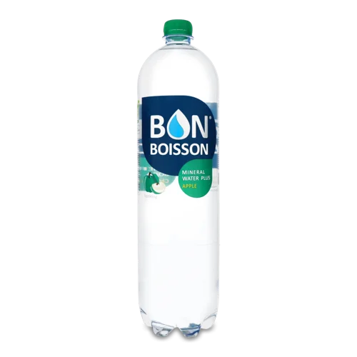 Безалкогольний Напій Сильногазований Зі Смаком Яблука Bon Boisson, п/пл 1.5л