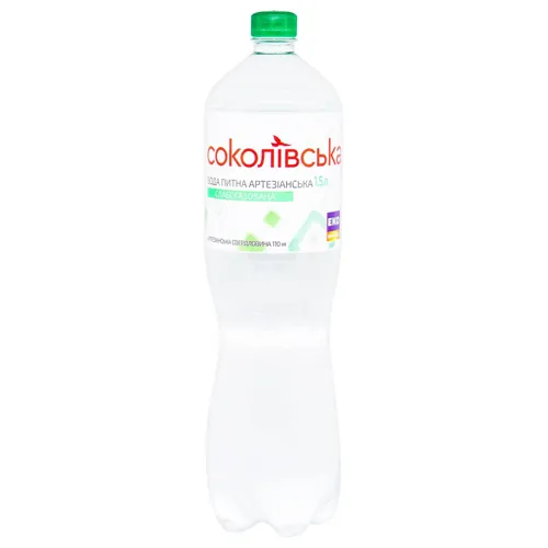Вода Перший Ряд Соколівська слабогазована 1,5л