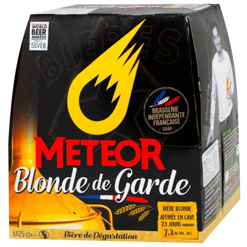 Пиво Meteor Blonde de Garde Pack світле нефільтроване 7,2% 6шт*250мл