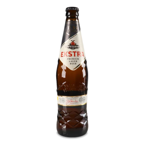 Пиво Світле Фільтроване Пастеризоване Вищого Ґатунку Premium Ekstra Svyturys, 0.5л, 5.2%