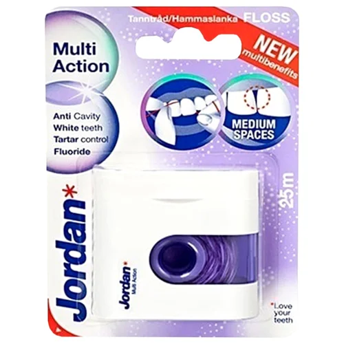 Зубні флоси що розширюються Jordan Expand Fresh floss відбілюючі з фтором попередження зубного каменю 25м