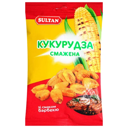 Кукурудза Sultan смажена зі смаком барбекю 60г
