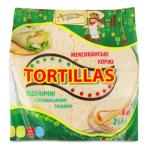 Тортилья По-Мексиканськи З Прованськими Травами, в/ґ, 265г