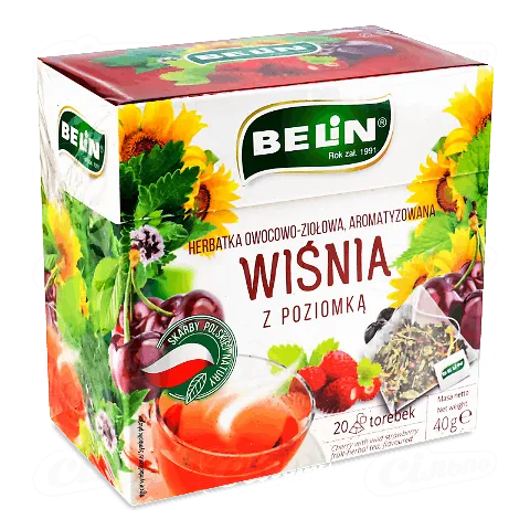 Суміш фруктово-трав'яна «Belin» з вишнею та суницею, 20*2г