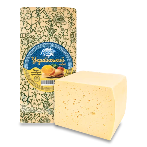 Сир Твердий Молоковмісний Український Новий Вершковий Рай, 50%, кг