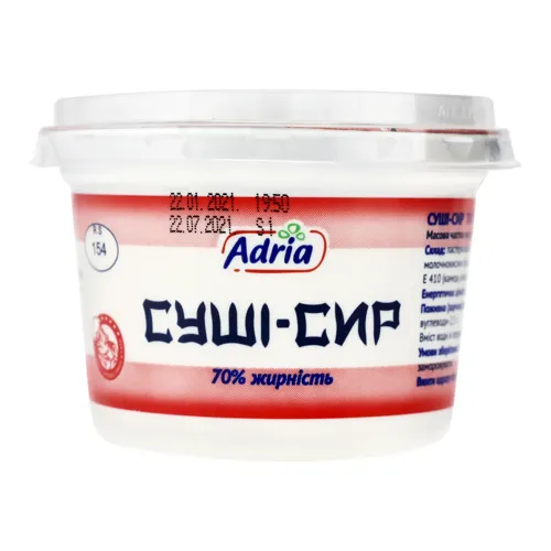 Суші-сир 70% Adria ст 250г
