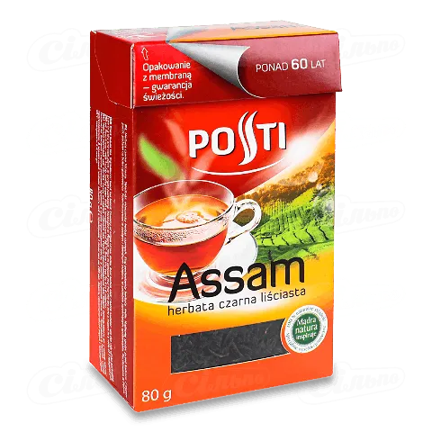 Чай чорний Posti «Ассам» листовий, 80г
