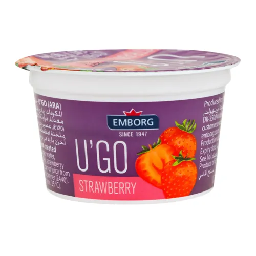 EMBORG Йогурт 01% 100 г Полуниця