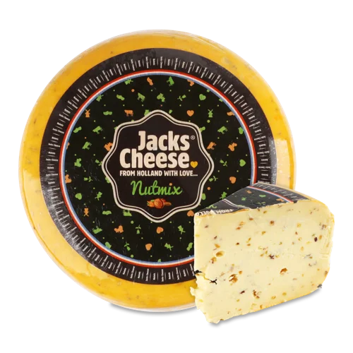 Сир Твердий Nutmix Jacks Cheese 50% жиру, кг
