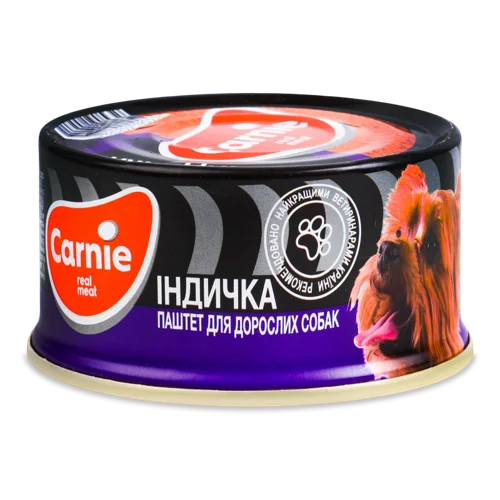 Паштет М'ясний Для Дорослих Собак Малих Порід Індичка Carnie З/Б 90г