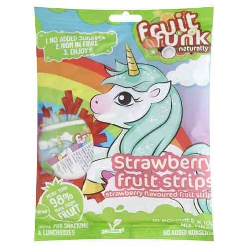 Снек фруктовий Fruit Funk Unicorn Шматочки полуниці 100г