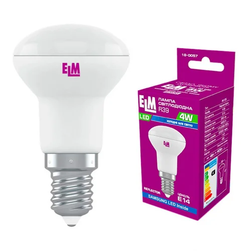 Лампа ELM Led R39 4W PA10 E14 4000 18-0057