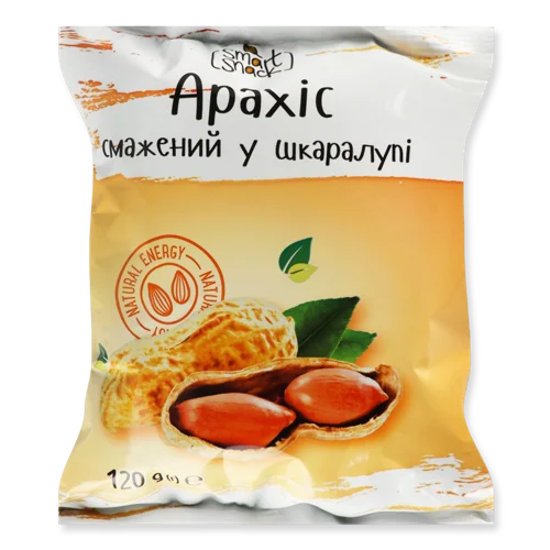 Арахіс Смажений В Шкарлупі, В/ґ, 120 Г
