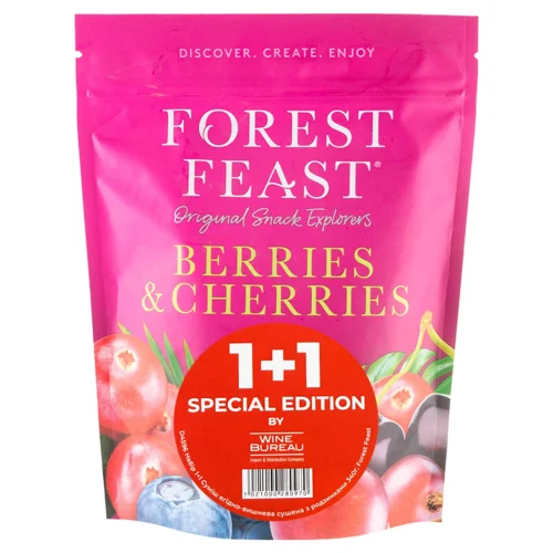 Суміш ягідно-вишнева Forest Feast сушена з родзинками 340г