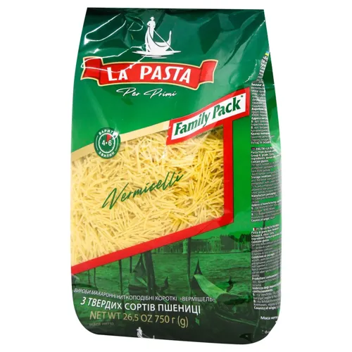 Вироби макаронні La Pasta Per Primi Vermicelli 750г