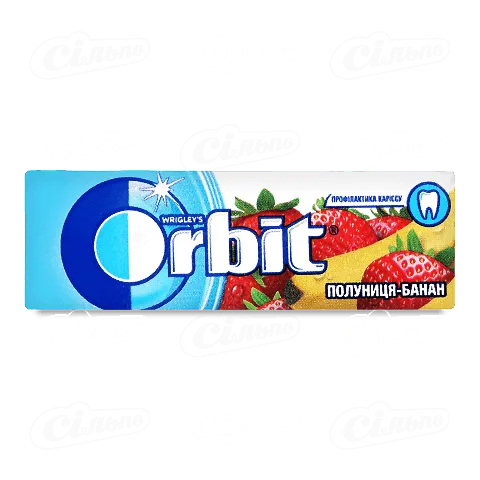 Гумка Orbit Полуниця-банан без цукру 14г