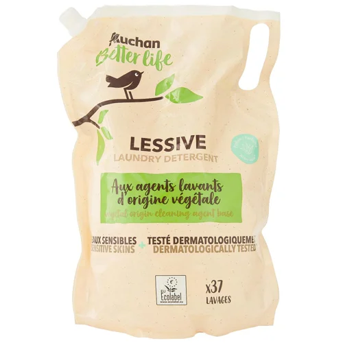 Гель для прання Auchan Bio алое вера 2л