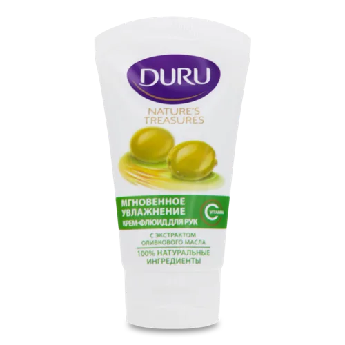 Крем-флюїд Для Рук Оливкова Олія Миттєве Зволоження Nature's Treasures Duru, 75мл