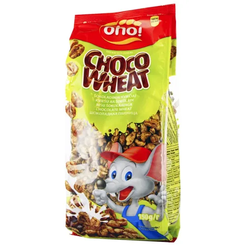 Сніданок сухий Oho повітряні зерна пшениці з шоколадом 150г