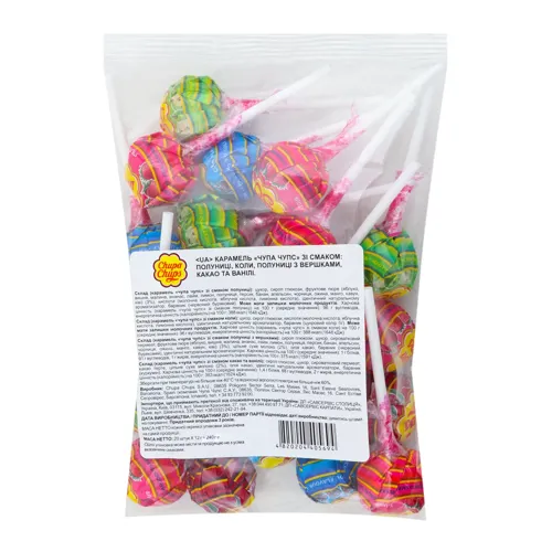 Карамель Асорті Chupa Chups м/у 20х12г