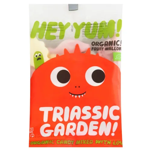 Цукерки Hey Yum! Triassic Garden жувальні органічні з йогуртом 50г