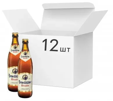 Пиво Benediktiner світле с/п, 0,5л