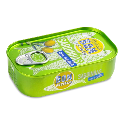 Сардини Вищого Ґатунку Bom Petisco В Оливковій Олії, 125г